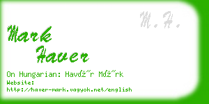 mark haver business card